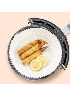AAS ECOM Premium 100 Pcs White Color Air Fryer Paper Thick Liners - Non-Stick, Durable, Heat-Resistant - Blister Pack - 16CM/4.5CM  - Image 2