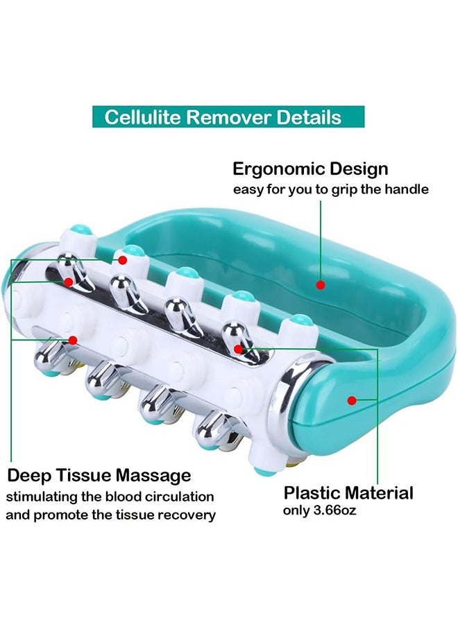 Ocean Cellulite Massager Fascia Release And Muscle Massage Roller Mini Trigger Point Deep Tissue Myofascial Release Tool Body Massager For Men And Women Green  - Image 2
