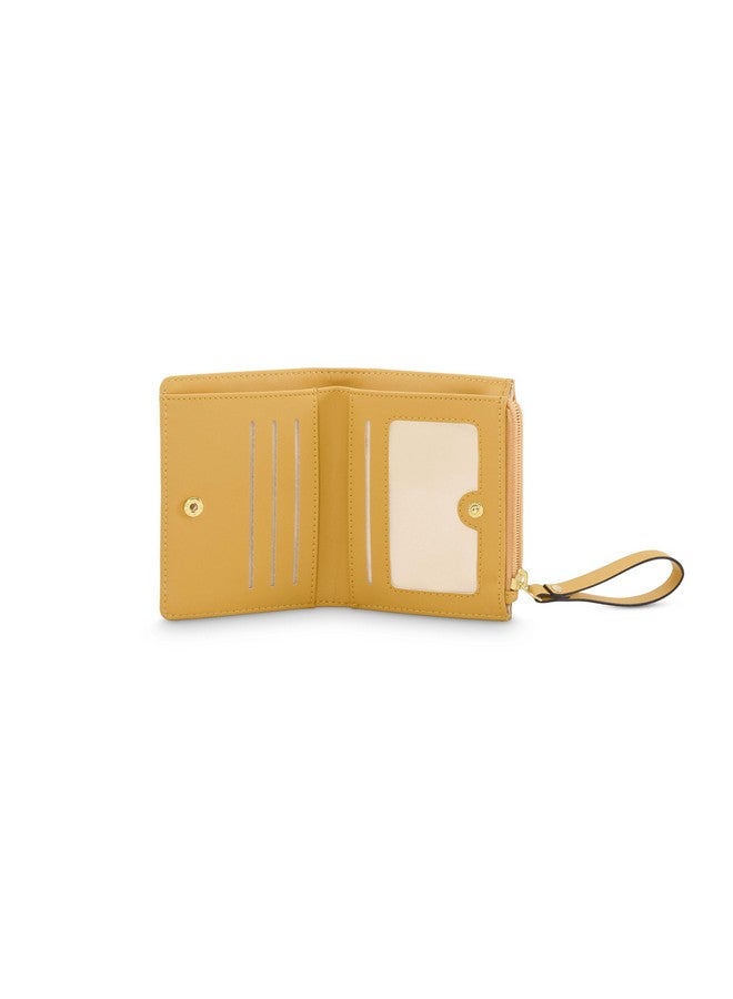 Fastrack Mustard Faux Leather Colour-Blocked Wallet with Wristlet | Two Fold Wallet for Women, Girls and Ladies with Wristlet - Image 5