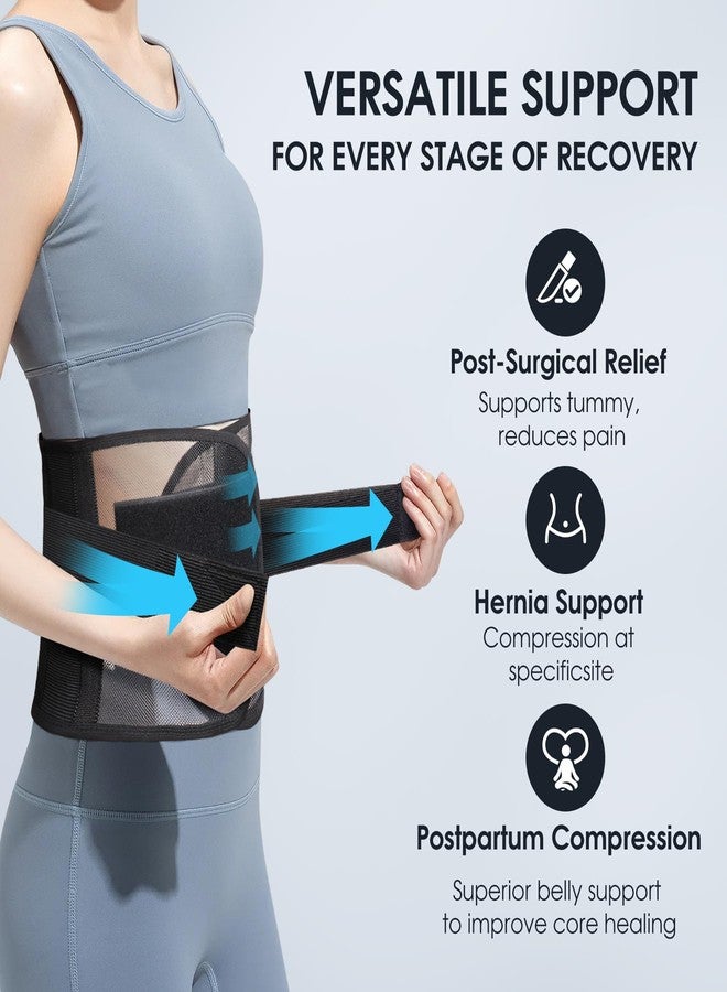 COMFYTHERA Umbilical Hernia Belt, Elastic Abdominal Binder Lower Waist Support Belt, Post Surgery Postpartum Belly Band Belly Wrap Hernia Belt Stomach Compression Wrap for Men and Women (Large) - Image 3