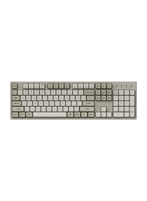 Keychron C2 Pro 8K QMK Wired Custom Mechanical Keyboard, 8000 Hz Polling Rate, ENG-ARAB Layout, Keychron Super Banana Switch, RGB Backlight, Hot-Swappable, Double-Shot PBT Keycaps, White | C2PX-M1-AR