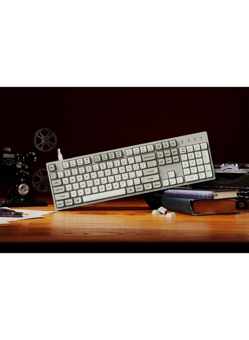 Keychron C2 Pro 8K QMK Wired Custom Mechanical Keyboard, 8000 Hz Polling Rate, ENG-ARAB Layout, Keychron Super Banana Switch, RGB Backlight, Hot-Swappable, Double-Shot PBT Keycaps, White | C2PX-M1-AR - Image 5