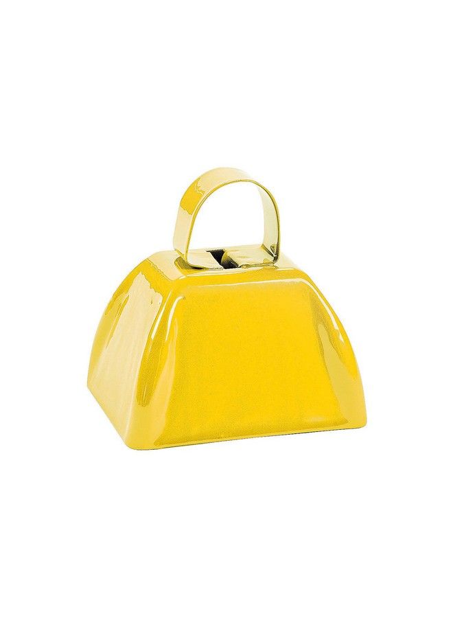 Fun Express Yellow Cowbells Set Of 12 For Sporting Events School Spirit And Party Noisemakers - Image 1