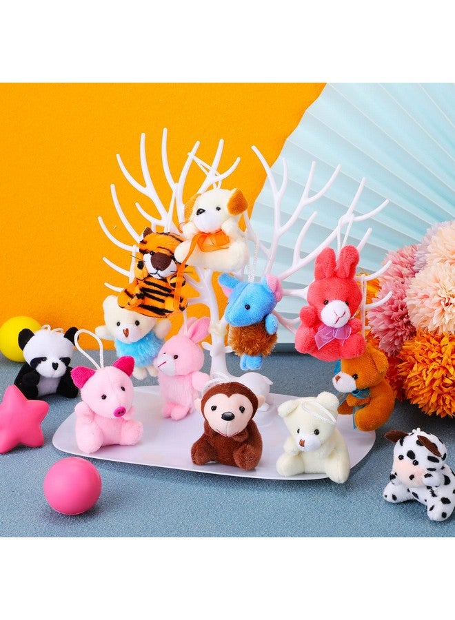 Charniol 60 Pack Mini Stuffed Animal Bulk Small Plush Animal Toys Miniature Stuff Animal Keychain Set for Easter Egg Party Favors, Valentine‘s Day Gift, Goodie Bag Fillers, Carnival Prizes, Classroom Rewards - Image 5