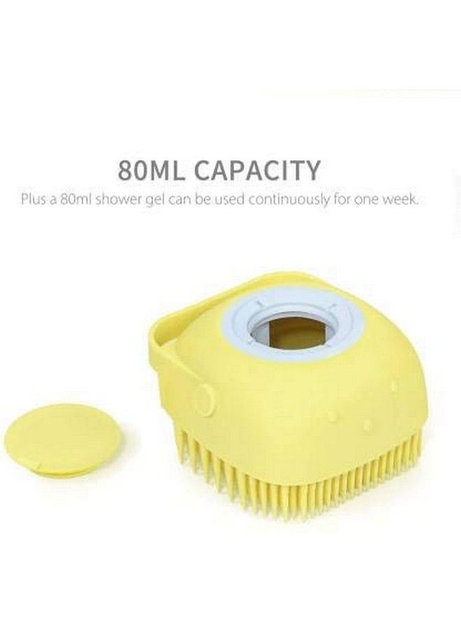 EASYMART Silicone Soft Bath Body Brush With Shampoo Dispenser Body Scrubber Use In Shower Deep Cleaning Gentle Scrub Massage Skin Exfoliation For Children Men Women  - Image 3