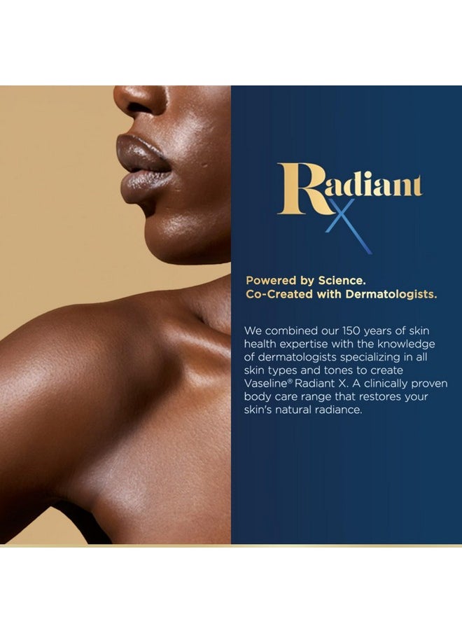 Vaseline Vaseline Radiant X Skin Care Set - Even Tone Nourishing Body Lotion with 1% Niacinamide, Deep Nourishment Body Cream with Vitamin C + Hydrating Body Oil with Vitamin E (3 Piece Set)  - Image 4