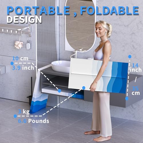 WAVYEASE Portable Bath Tub for Adults -(31.5"L x 26"H) Foldable Cold Plunge Tub for Recovery - Collapsible Soaking Bath Tub for Shower Stall Home SPA - Outdoor Ice Bathtub for Athletes (White) - Image 4