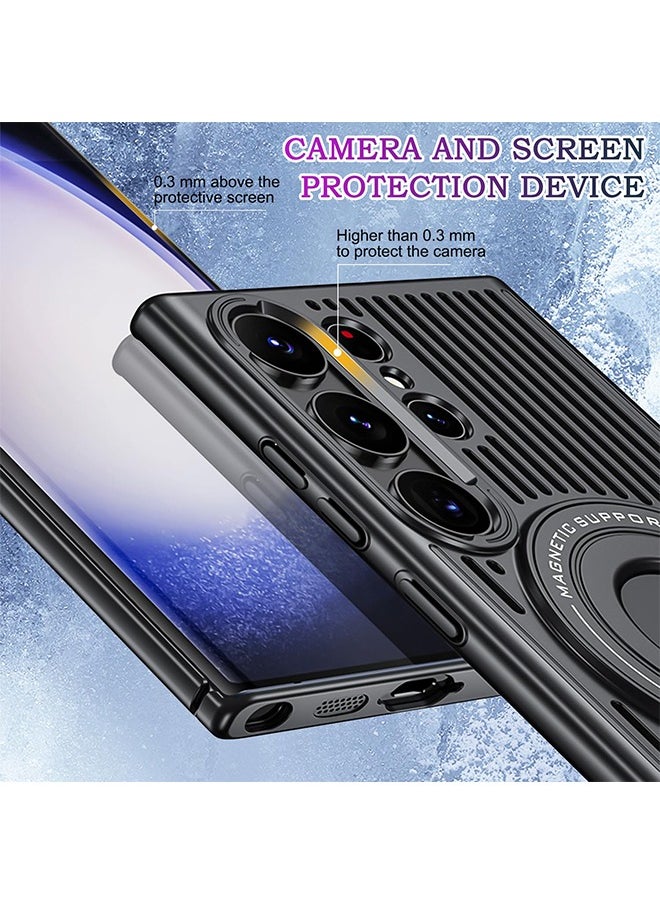 Fazza Samsung S24 Plus Phone Case, Compatible MagSafe Phone, Magnetic Car Phone Case, Drop Resistant TPU Abrasion Resistant PC Case (Black)  - Image 4