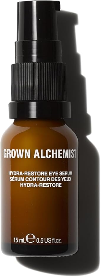 Grown Alchemist HydraRestore Under Eye Serum for Dark Circles Hyaluronic Eye Brightener Fine Lines and Wrinkles Treatment Lightening Lifting and Puffiness Reducer Vegan Beauty Products 15 ml - Image 1