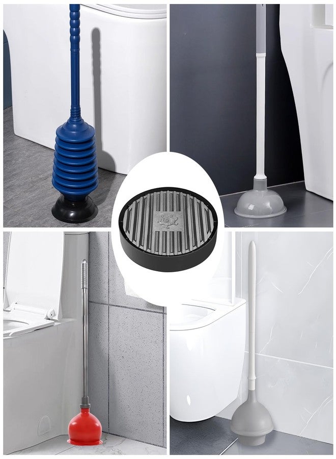 TBTFW Toilet Plunger Holders, 2 Pcs Plunger Tray, Plunger Drip Tray Pads for Toilet Sink, Used for Dries Quickly for Kitchens & Bathrooms - Image 4