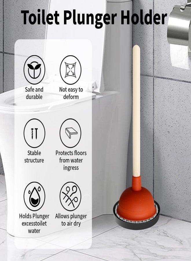 TBTFW Toilet Plunger Holders, 2 Pcs Plunger Tray, Plunger Drip Tray Pads for Toilet Sink, Used for Dries Quickly for Kitchens & Bathrooms - Image 3