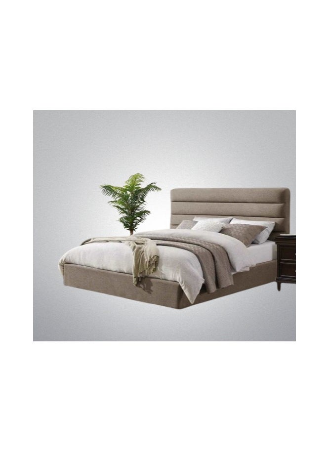 Modern Button Tufted Bed Beige 100Cm  - Image 3