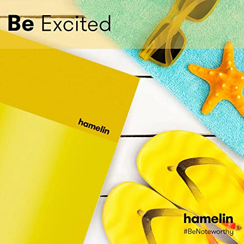 Hamelin, Spiral Notebook, 8.5x11in, College Ruled, Hardcover, 90shts/180 Pages, 3 Subject Notebook, SUNSHINE Yellow - Image 5
