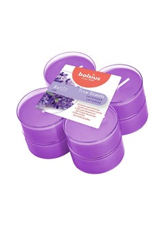 Pack of 8 True Scented Lavender Maxi-Light Candles With Cups