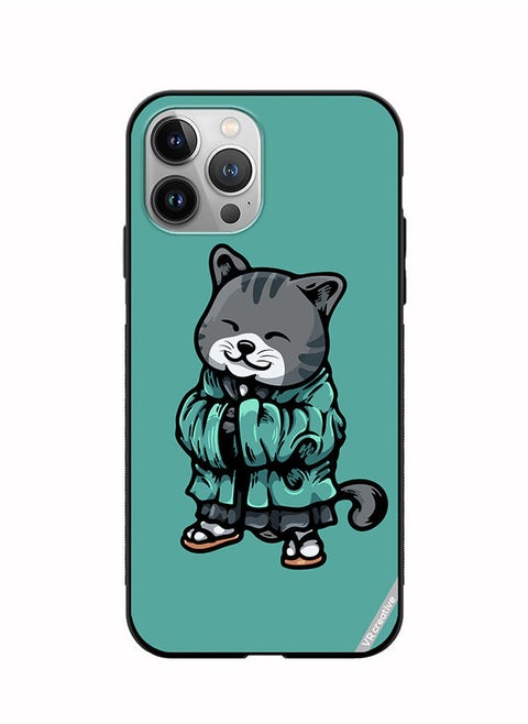 Protective Case Cover For Apple iPhone 11 Pro Max Kimano Cat Design Multicolour