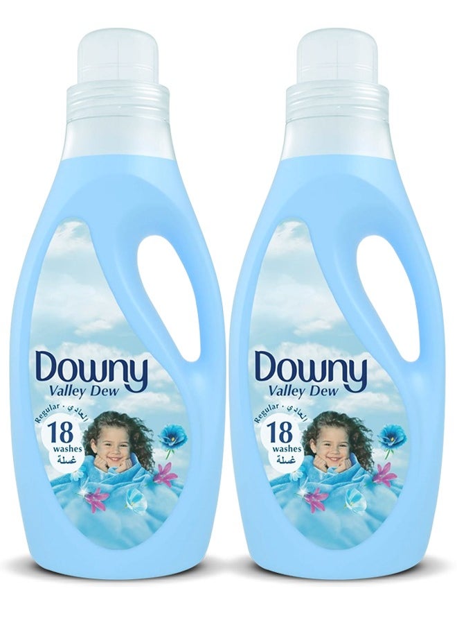 Downy Fabric Softener Valley Dew 2x2L Regular  - Image 1