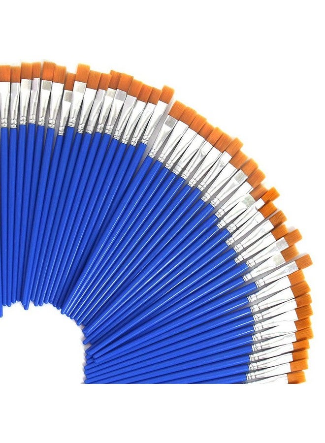 UPINS 30 Pcs 9Mm Wide Flat Paint Brushes Acrylic Small Brush Bulk For Detail Painting - Image 1