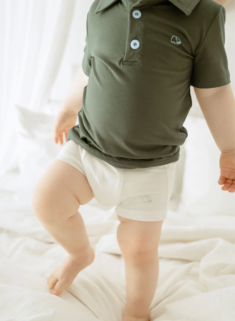 Anvi Baby Organic Bamboo Boxer Brief Underwear Set Of 3- Green/Grey/Navy 5/6