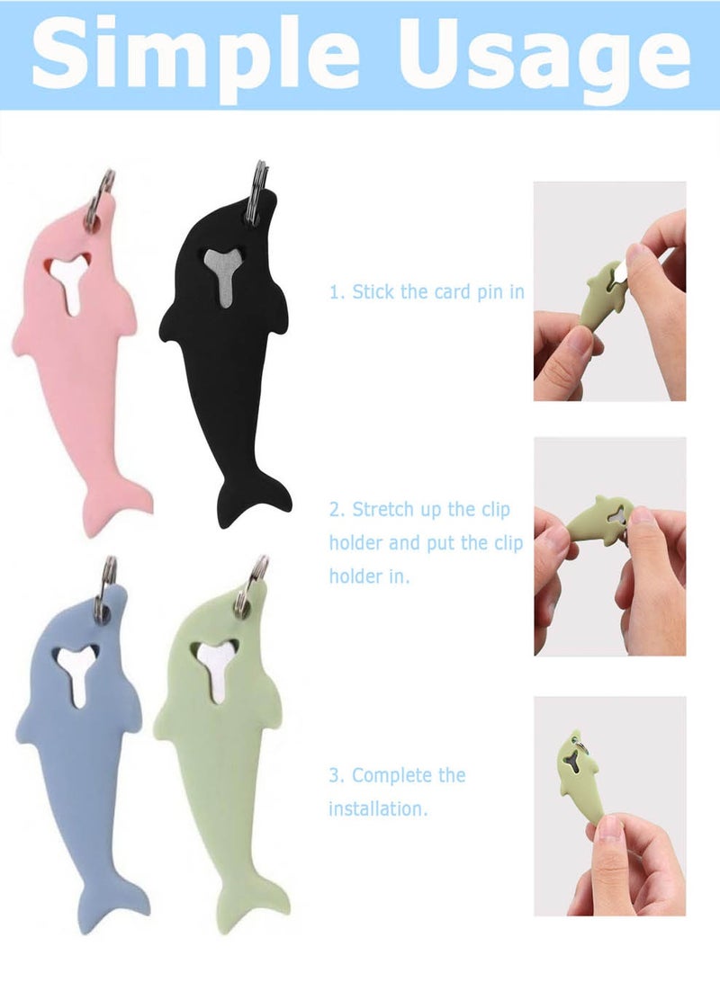 HEADVANA 4 قطع دبوس إخراج شريحة SIM، أداة إزالة شريحة SIM، مجموعة أدوات بطاقة دبوس شريحة SIM سيليكون لطيف للهاتف المحمول والتابلت - Image 4