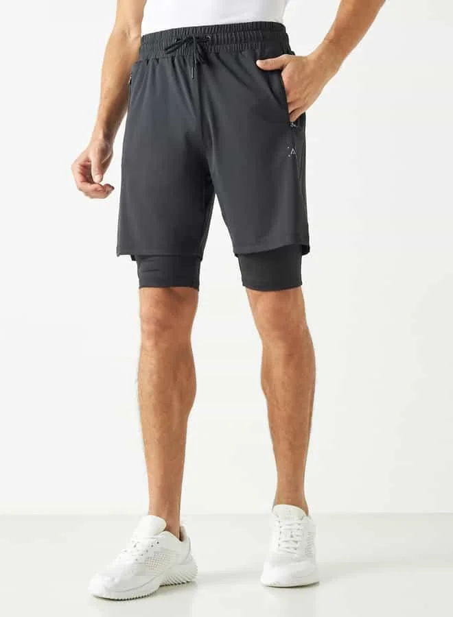 ADOT by Splash Hybrid Shorts with Drawstring Closure and Pockets