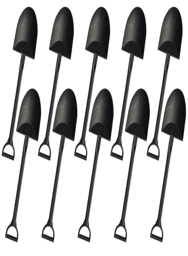 OaaXbbECco Novelty Mini Shovel Shape Spoons Cute Disposable Plastic Dessert Spoons (50) - Image 1