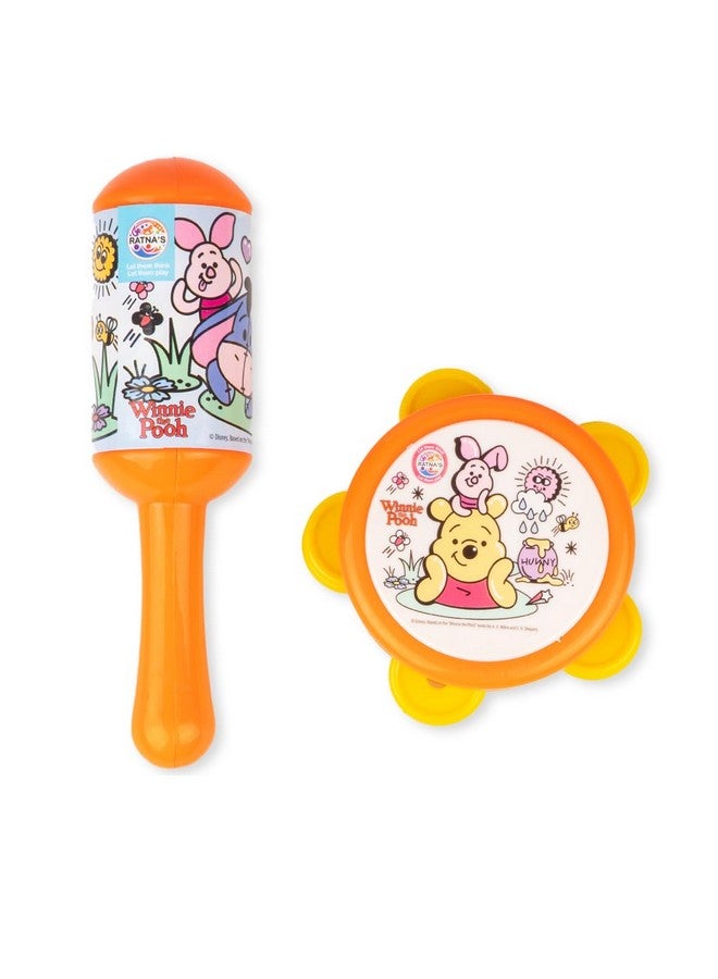 Ratna's Disney Harmony Rattle Set | Shake & Roll Musical Toys for New Born Babies, Infants & Toddlers (Winne The Pooh) - Image 1