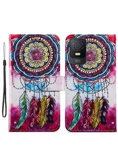 Case Cover For TCL 403 Painted Pattern Horizontal Flip Leather Phone Case Dreamcatcher