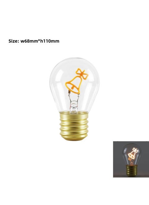 Charging Bulb LED Independent Light Source Usb Interface Portable Night Light Unicorn Love DIY Atmospheric High-end-Specifications:Bell-2200k Warm Yellow