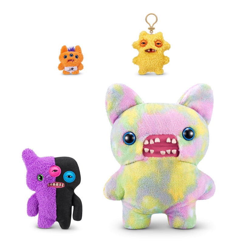 Fuggler Misfit Monsters 23 cm Series 1 by Zuru, Funny Ugly Monster Plush Toy (Reeko & Annoyed Alien - Purple & Black) - Image 4