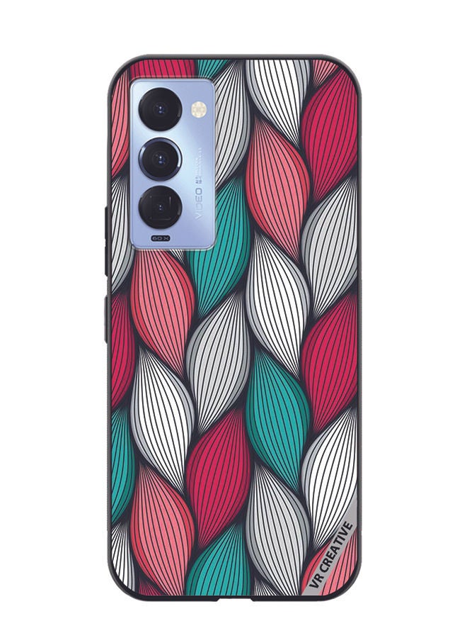 VR CREATIVE Protective Case Cover For Tecno Camon 18/18 P Abstract Design Multicolour - Image 1