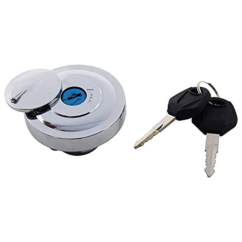 RCRBT Fuel Gas Tank Cap Keys Set compatible with Yamaha Dragstar V-star 650 950 1000 XVS650 1998-2017 - Image 1