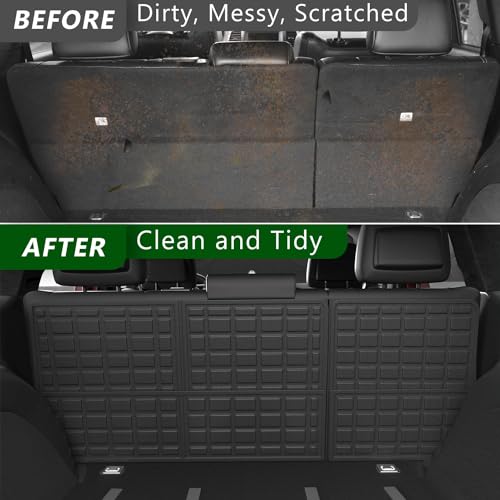 xipoqix Backrest Mat Compatible with 2011-2021 Jeep Grand Cherokee Cargo Liner TPE Back Seat Protector Replacement for 2011-2021 Jeep Grand Cherokee Accessories (Backrest Mat) - Image 3