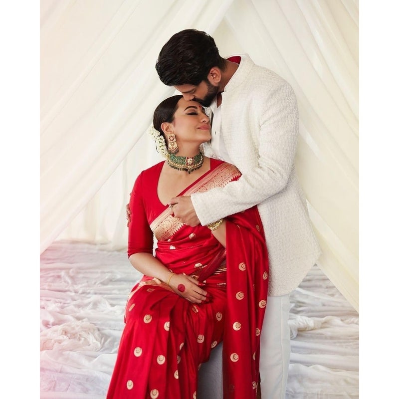 Women's Kanjivaram Soft Silk Saree With Blouse Pcs - Image 3