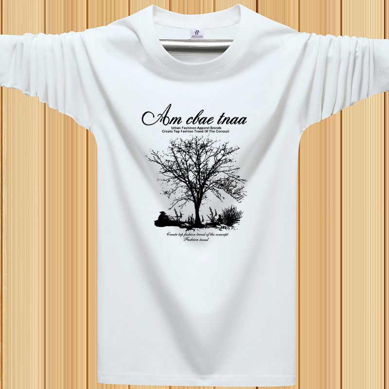 Long-Sleeved T-Shirt for Men 2025 New Spring and Autumn Trendy Base Shirt Autumn Top Loose Sweatshirt for Men - Image 2