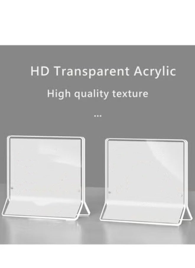 Eckek Eckek  Acrylic Label Holder Price Tag Displays Sign Holder Data Card Holder Ads Display Stand  - Image 3