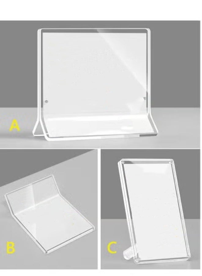 Eckek - Eckek  Acrylic Label Holder Price Tag Displays Sign Holder Data Card Holder Ads Display Stand - Image 1