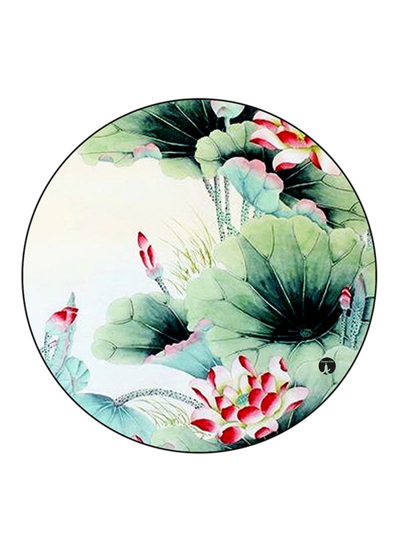 Flowers Printed Mouse Pad Multicolour