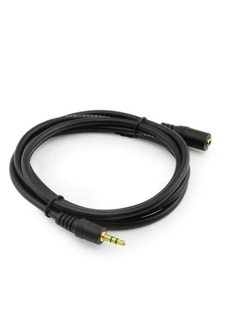 DIGI CORE 3.5mm Aux Jack Audio Extension Cable, Male to Female, Adapter for Headphone or Smartphone Cable - Image 1