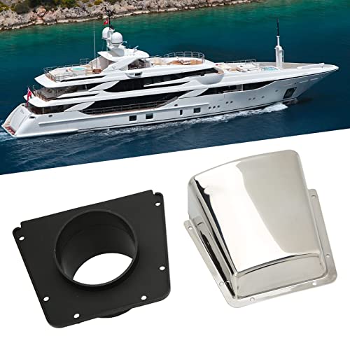Ymiko Boat Cowl Vent Marine Vent Cover 304 Stainless Steel Cowl Ventilator with Nylon Base High Strength Exquisite Workmanship Boat Vent Cover for Boats Yachts Accessory - Image 2