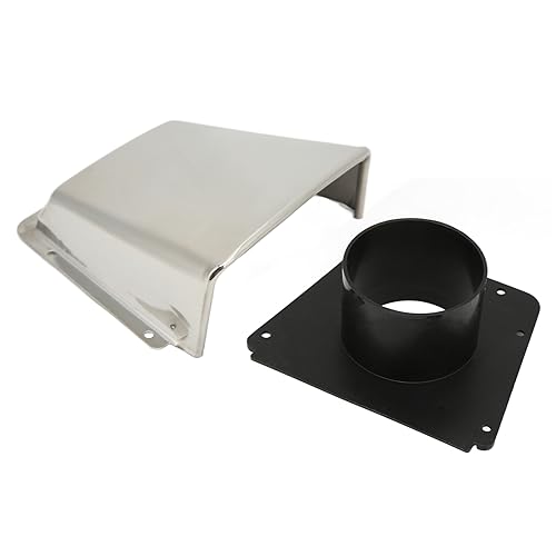 Ymiko Boat Cowl Vent Marine Vent Cover 304 Stainless Steel Cowl Ventilator with Nylon Base High Strength Exquisite Workmanship Boat Vent Cover for Boats Yachts Accessory - Image 1