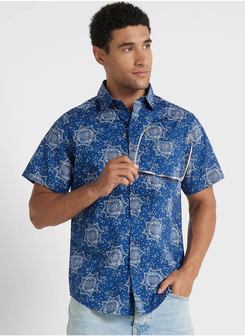 سفنتي فايف Geo Print Shirt
