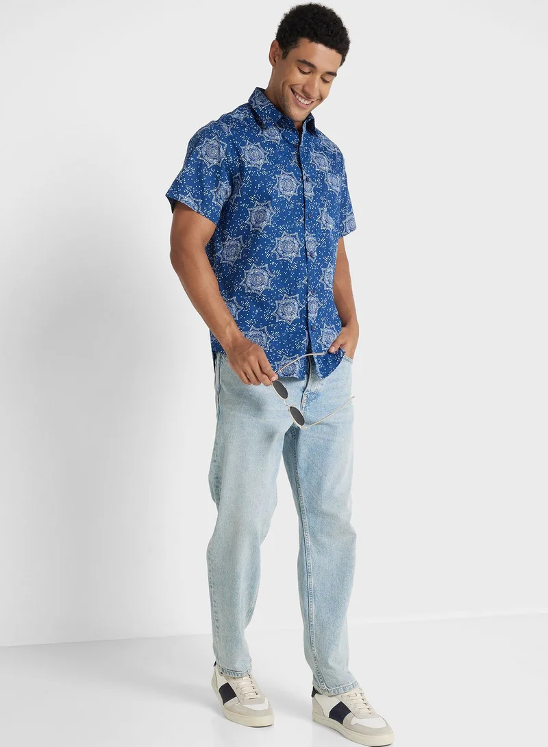 سفنتي فايف Geo Print Shirt