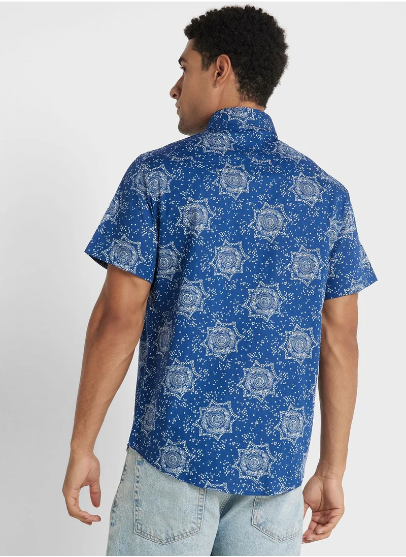 سفنتي فايف Geo Print Shirt