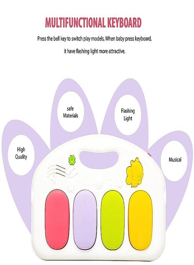 CountryLink 5 in 1 Indian Musical Keyboard Mat Piano Gym Mat Pack of 1 Set with Animal Sound Effect and Music Mode Gym & Fitness Rack Multi-Function ABS High Grade Plastic - Image 4