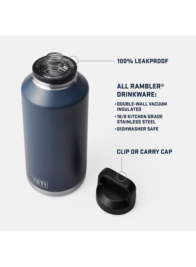 YETI Rambler 64 oz Bottle, Vacuum Insulated, Leakproof, Stainless Steel with Chug Cap, Wetlands Camo - Image 2
