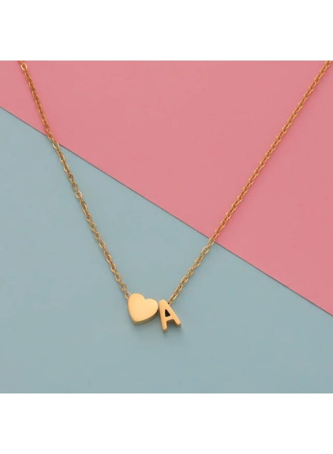 Luxuria Initial Necklaces for Women 18K Gold Plated Letter A Heart Pendant Personalized Initial Letter Necklace Small Name Necklaces Gift for Teen Girls - Image 5