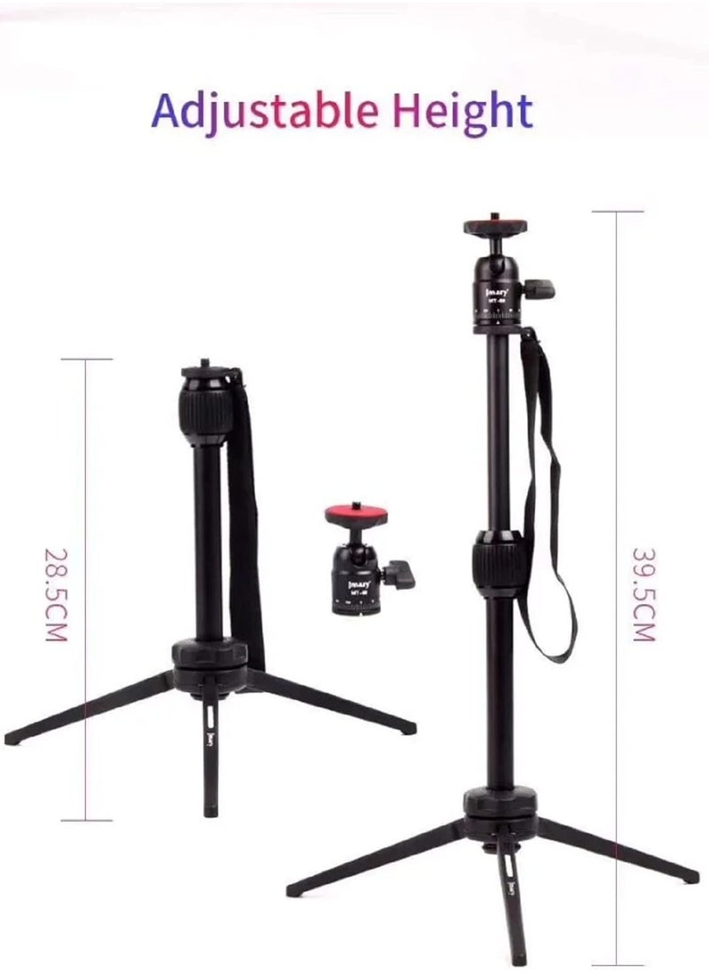 Jmary - JMARY MT-68 Table-Top Extendable Foldable Tripod Stand for Mobile Phones and DSLR & Digital Cameras - Image 1
