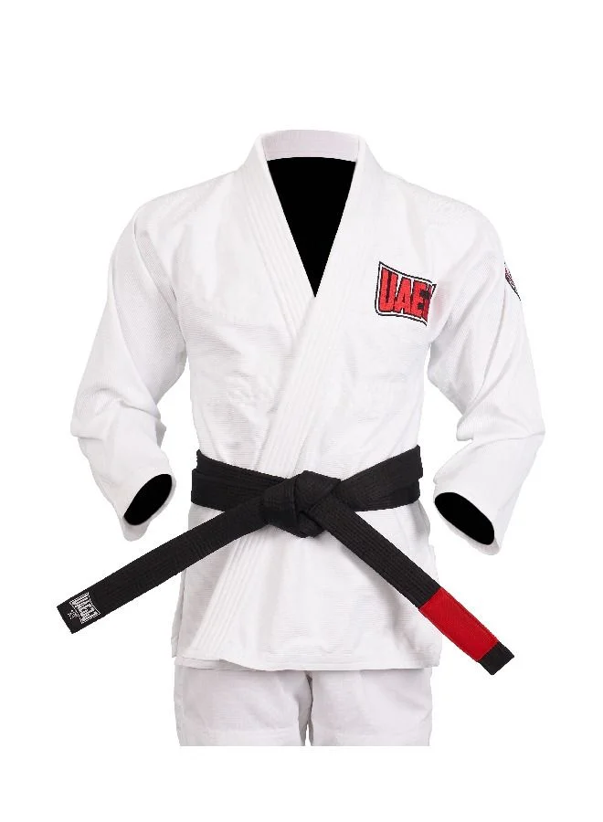 UAEJJ Jiu Jitsu Kimono Karate & Martial Arts Dress For Beginners Adults (White)