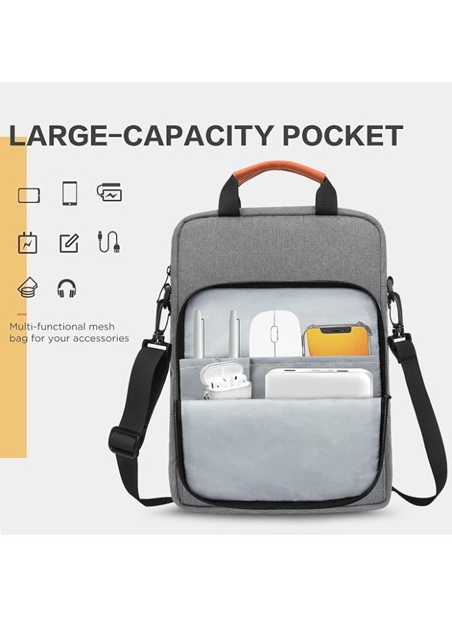 Gocokia 13 inch Laptop Shoulder Bag Carrying Pouch Sleeve Case with Large Front Pocket Vertical Laptop Sleeve Handbag for 13" MacBook - Image 4