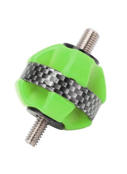 Rubber Bow Shock Absorbing Ball Portable Compound and Recurve Bow Silencer Damper for Hunting Archery Training Green